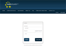 Tablet Screenshot of affiliate.euroaffiliates.com